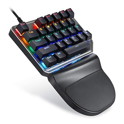片手キーボードマウス  プロ愛用 Amazon | MOTOSPEED K27 片手メカニカルミニゲームキーパッド 27キー 9